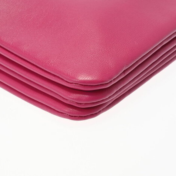 CELINE Trio Small Shoulder Bag Pink Leather - Picture 5 of 12